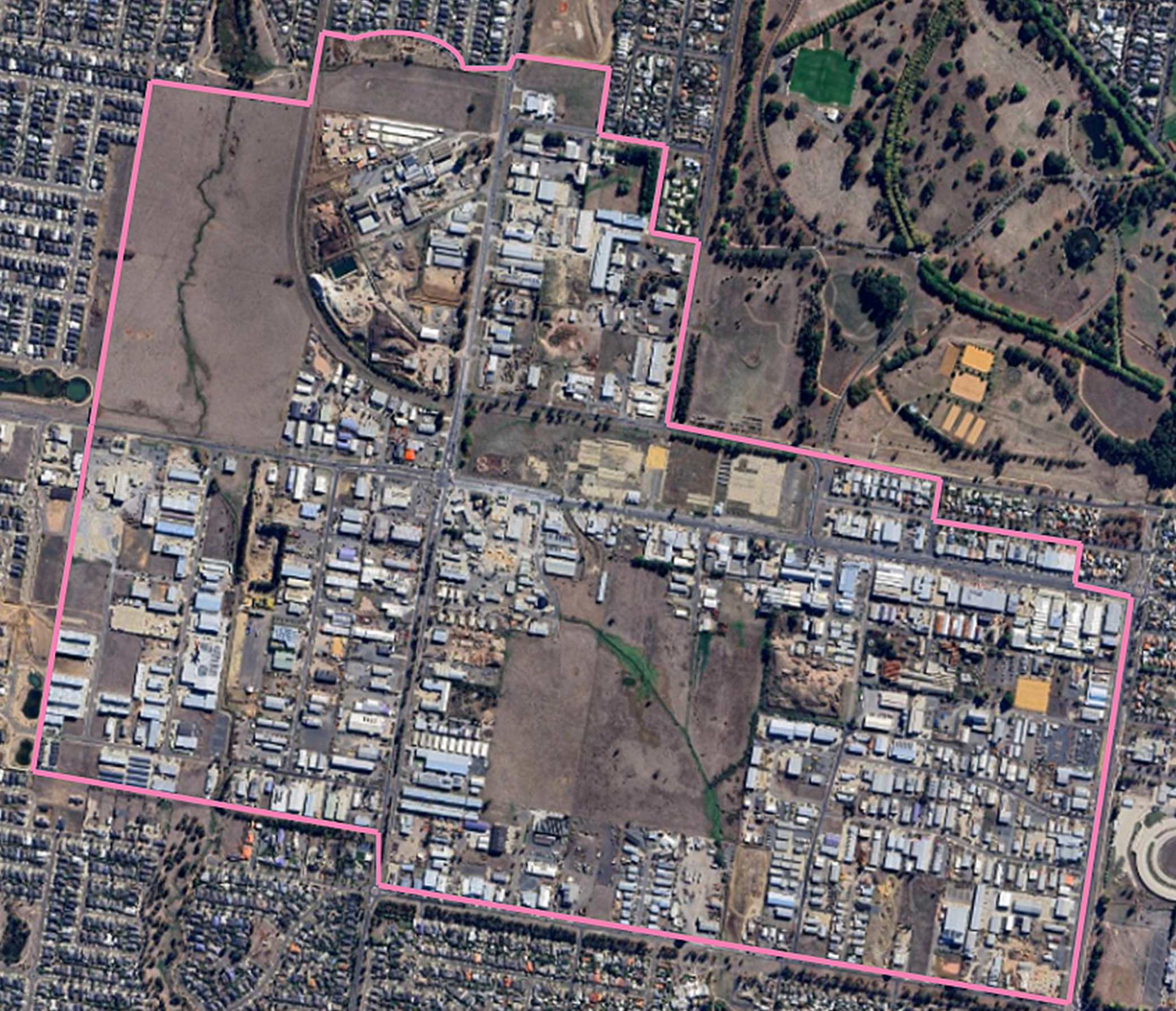 : Aerial Map of La Trobe Street Precinct study area
