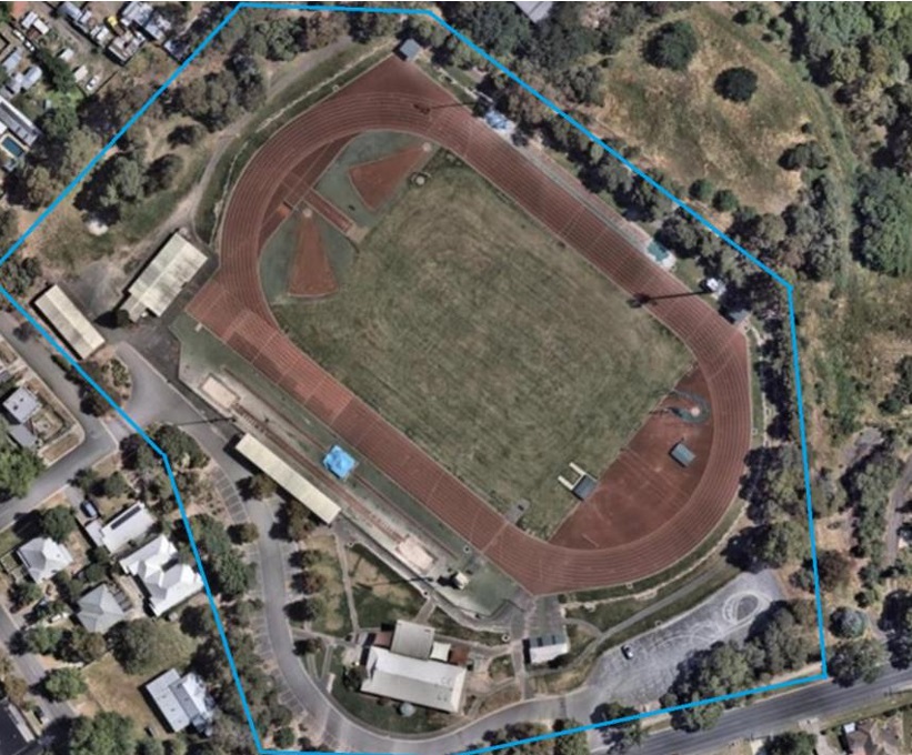 Map of Llanberris Reserve that demonstrates where the engagement boundaries lay on the Reserve.