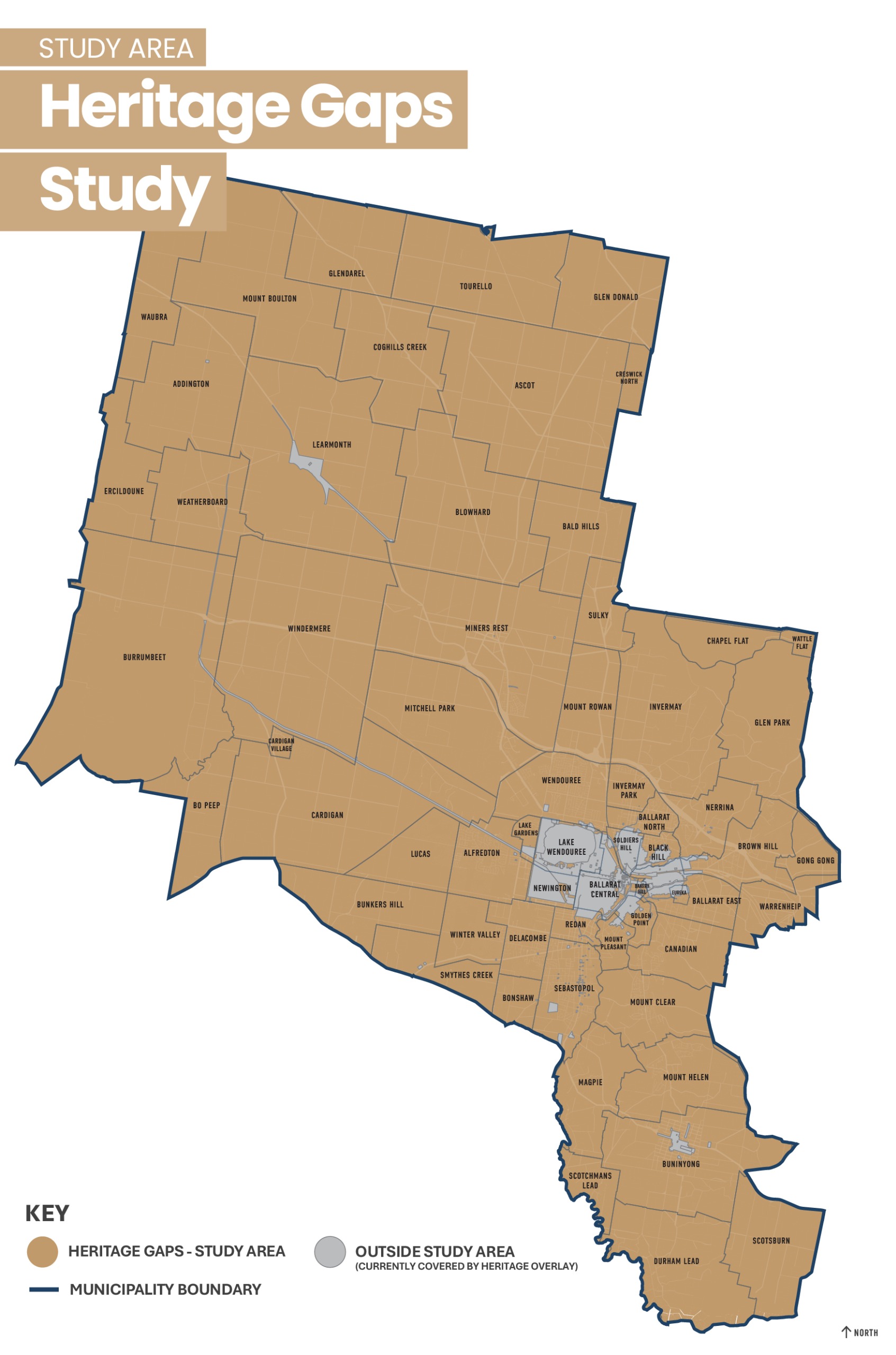 A map showing the study area