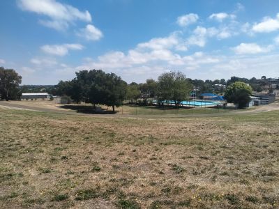 Binney Reserve towards open space and pool